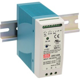 DRC-60A, Блок питания с функцией UPS, 13.8В,2.8А; 13.8В,1.5А; 59.34Вт
